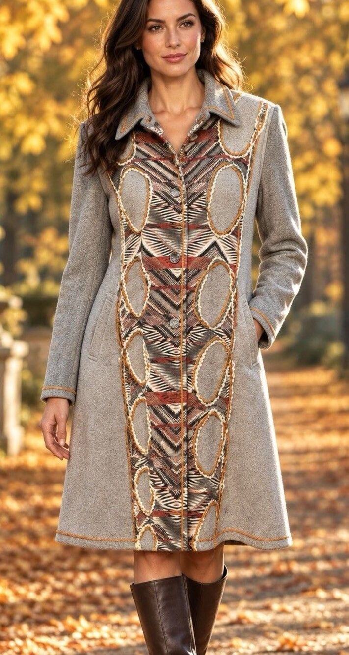 Boho Gypsy Hippie Duster Cardigan Rare Custom Detail Tailored Handmade 1 Of 1